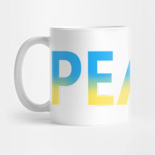 Peace in English Mug